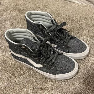 Sparkly Vans High Tops- size 8